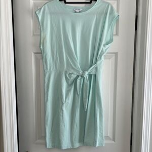 Nine West Mint Green Tie-Front Mini Dress